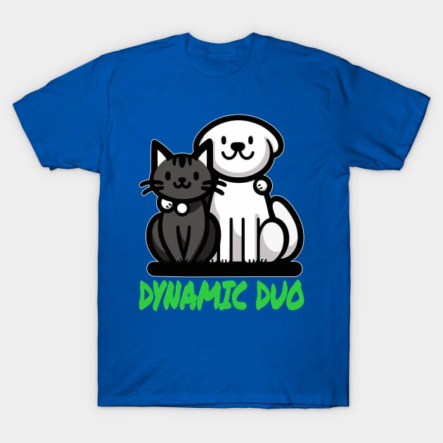 Pawfect Pals - Dynamic Duo Siblings Day Special T-Shirt by maknatess